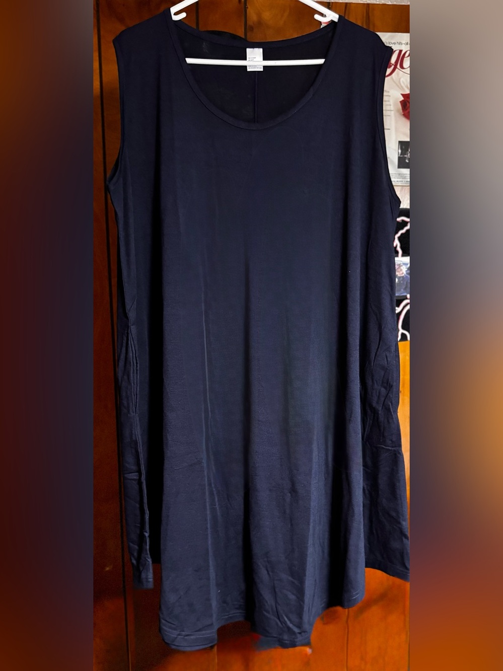 Women's Navy Sleeveless Tank top Dress